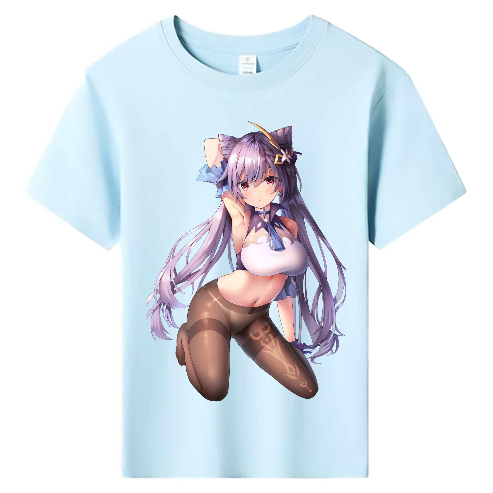 げんし神 刻晴 こくせい genshin Kokusei 綿100％キッズTシャツ（フロントプリント）